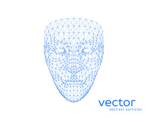 Vector illustration of human face