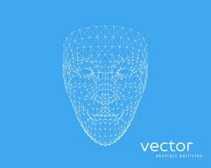 Vector illustration of human face