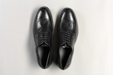 Leather men's shoes