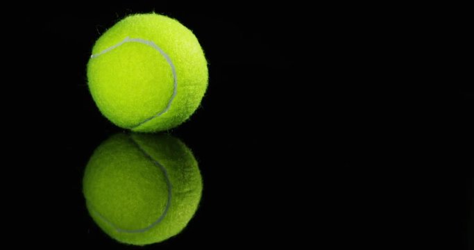 Macro shot of a tennis ball, ball used in international cups in tennis matches of the greatest champions. Concept:, competition, sport, match, sports betting.