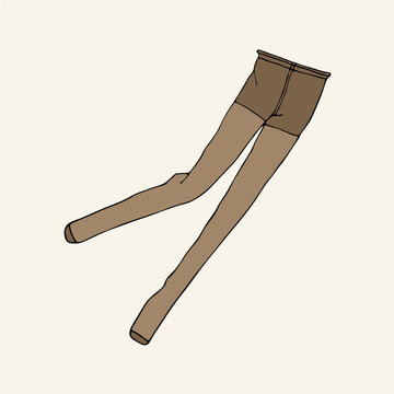 Beige pantyhose