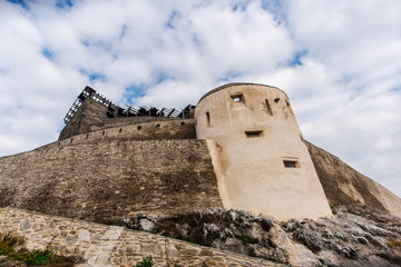 Fototapeta na wymiar Old medieval fortress, Deva,Romania