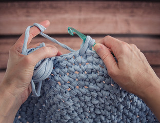 crocheting

