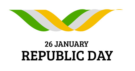 Indian Republic Day vector background with flag