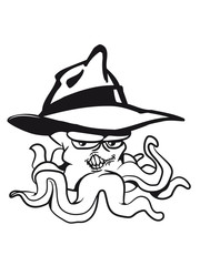 Octopus oktopus cool evil dangerous hat
