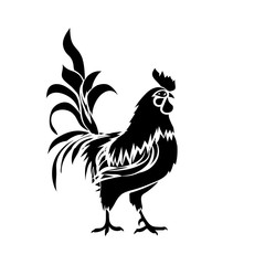 Black silhouette of an cock