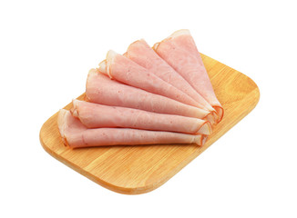 rolled ham slices