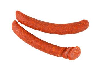 Spicy smoked Hungarian sausages