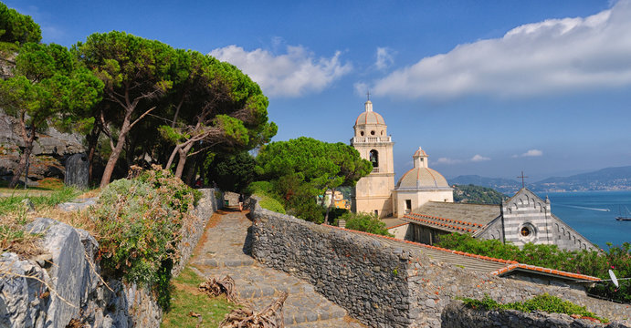 Portovenere piccolo luogo storico della Liguria, Italia