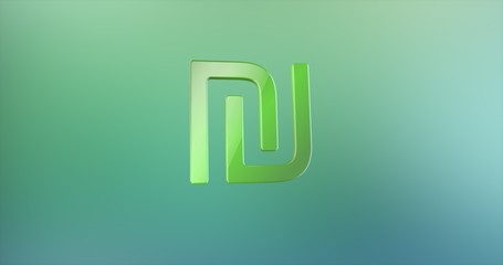 Shekel Currency Color 3d Icon