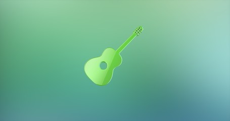 Guitar Classic Color 3d Icon