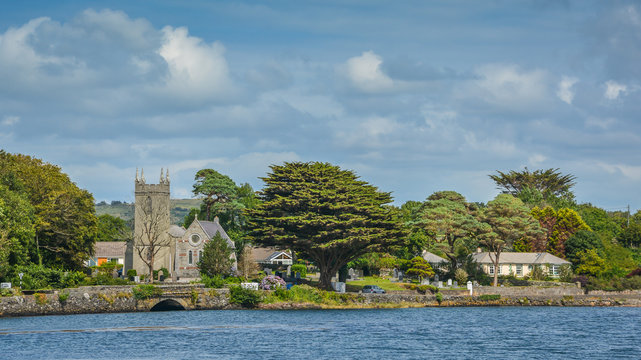Stunning irish landscape along the Durrus river, Bantry, County Cork, Ireland