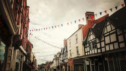Typical english village - celebration 