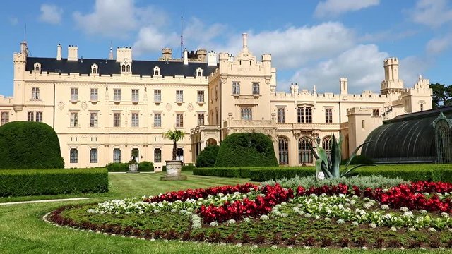 castle Lednice, UNESCO world heritage at south Moravia, Czech republic 