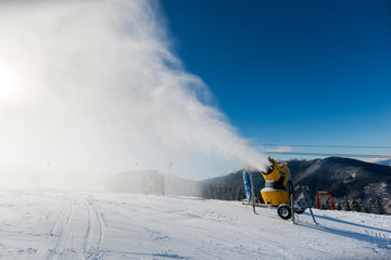 Winter in carpathian mountains