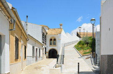 Sunny Spanish white town Montilla