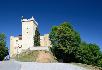 Fototapeta na wymiar Medieval castle of Phoebus in Mauvezin