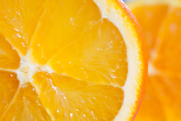 Sliced orange background