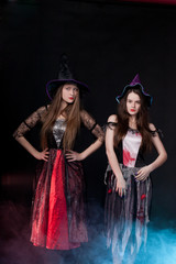 Animators dressed as witches