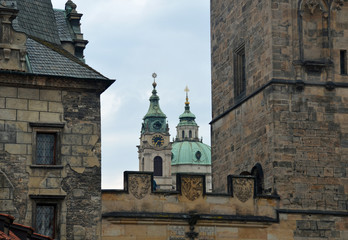 Obraz premium Towers of the church in Prague