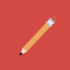 Pencil icon. flat design