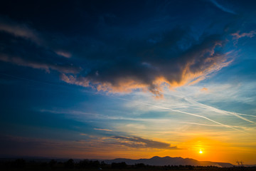 Dramatic sunset