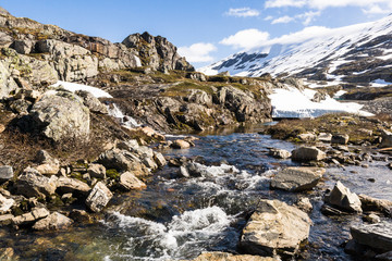 Mountains on route 63 Geiranger-Stryn, Norway