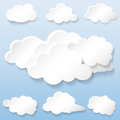 Cloud. Set. Sky. Weather. For your design.