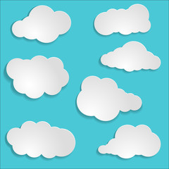 Cloud. Set. Sky. Weather. For your design.