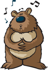 Whistling Bear
A cartoon Bear standing and Whistling.