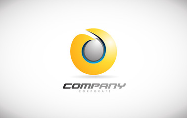 Business corporate sphere 3d logo icon design