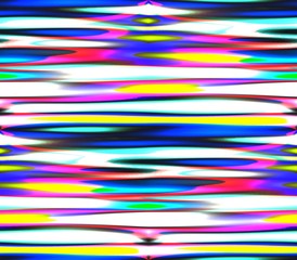 Seamless abstract background with bright lines, spots, holes and points of white, blue and pink, red and yellow, black and green fantasy