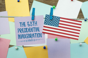 Presidential Inauguration Day On January 20, 2017. Americans celebrate the newly elected US President background 
