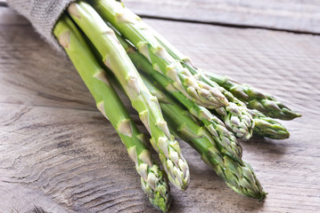 Bunch of fresh asparagus
