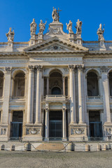 Fototapeta na wymiar Papal Archbasilica of St. John (San Giovanni in Laterano). Rome.