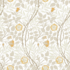 Modern fabric design pattern. Desktop wallpaper. Background. Floral pattern for your design. Illustration. Modern seamless pattern for interior decoration, wrapping paper, graphic design and textile.