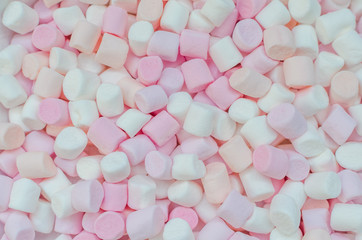 Colorful mini marshmallows background