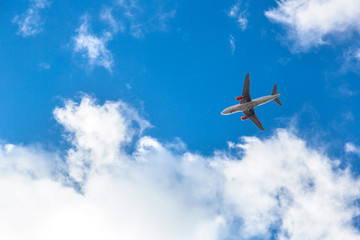 Airplane in the sky