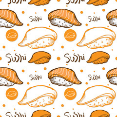 pattern sushi drawing graphic  design objects wallpaper