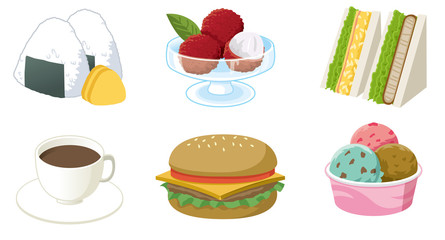 イラスト：食べ物