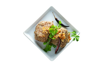 Khao Kan Jin, local cuisine, thai food, North Thailand, Still life style