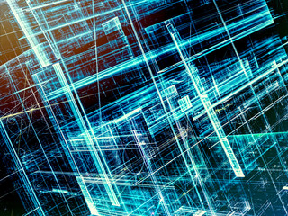 Glass walls - abstract digitally generated image