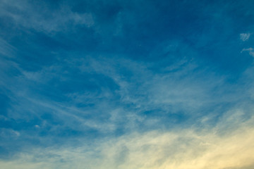 Blue sky and clouds