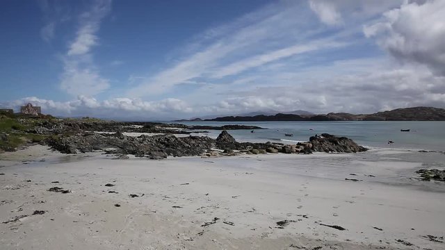 Isle of Iona Scotland uk Scottish island off with beautiful white sand beach