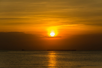 Fototapeta premium sunset and sea . Nature composition
