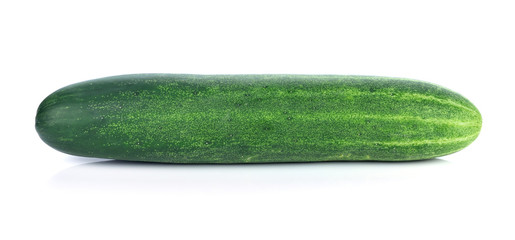 fresh cucumber isolated on white background.