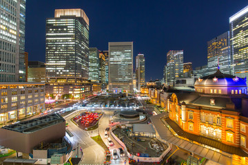 Fototapeta na wymiar 東京駅の夜景