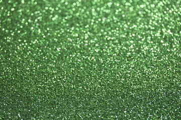 Green Abstract Glitter Bokeh Background