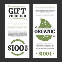 Gift voucher organic food