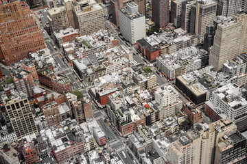 Aerial view of Manhattan, New York City, USA